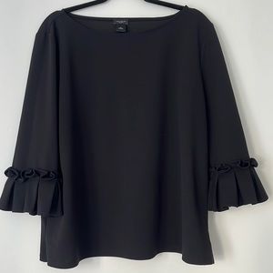 Ann Taylor Ruffle Sleeve Blouse